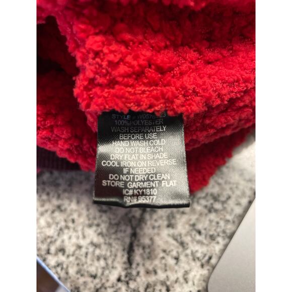 Sanctuary Teddy V-Neck Sweater Punk Red Size Small - Picture 6 of 7